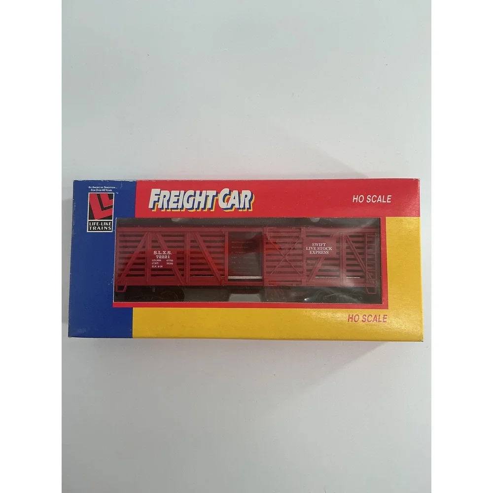 Life-Like Trains HO Scale Freight Car Lot 8582 Swift Stock Car 8538 PRR Caboose